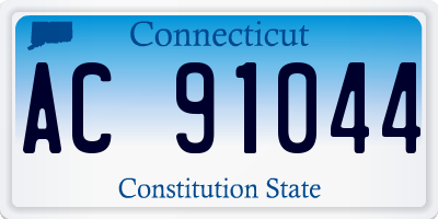 CT license plate AC91044