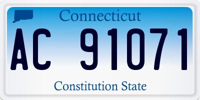CT license plate AC91071