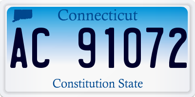 CT license plate AC91072