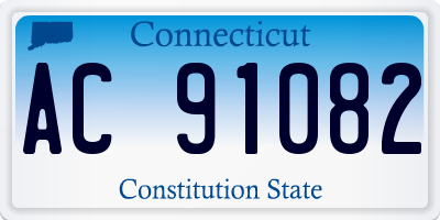 CT license plate AC91082