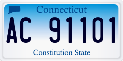 CT license plate AC91101