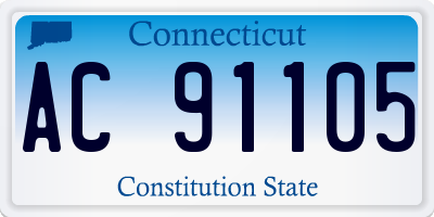 CT license plate AC91105