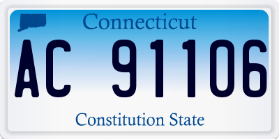 CT license plate AC91106