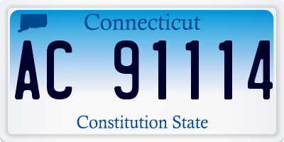 CT license plate AC91114