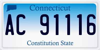 CT license plate AC91116