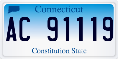 CT license plate AC91119