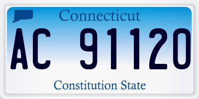 CT license plate AC91120