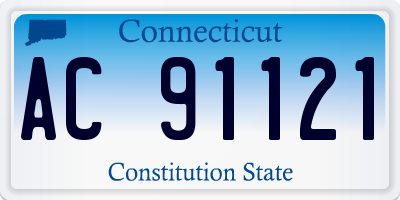 CT license plate AC91121