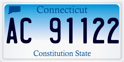CT license plate AC91122