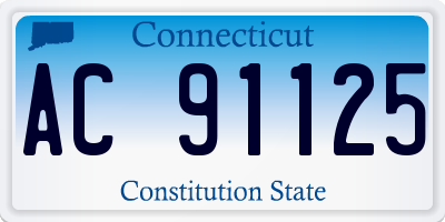 CT license plate AC91125