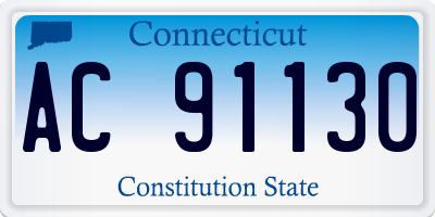CT license plate AC91130