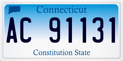 CT license plate AC91131