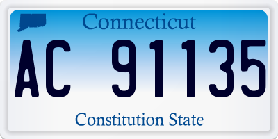 CT license plate AC91135