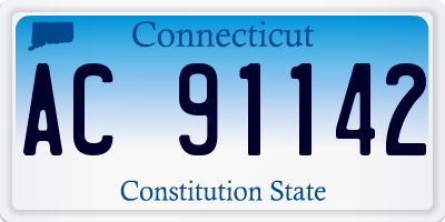 CT license plate AC91142