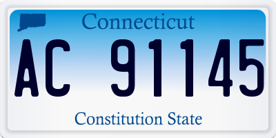 CT license plate AC91145