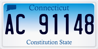 CT license plate AC91148