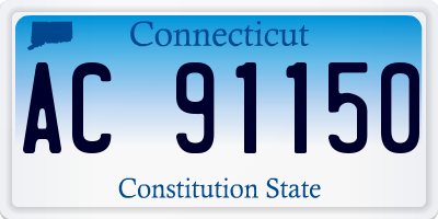 CT license plate AC91150