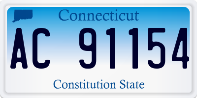 CT license plate AC91154