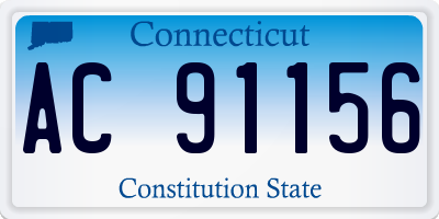 CT license plate AC91156