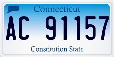 CT license plate AC91157