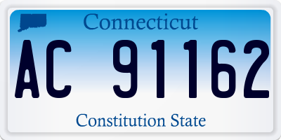 CT license plate AC91162