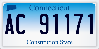 CT license plate AC91171