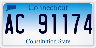 CT license plate AC91174