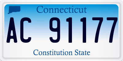 CT license plate AC91177