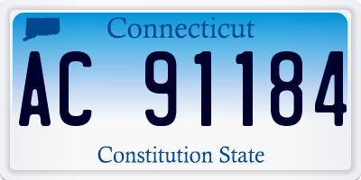 CT license plate AC91184