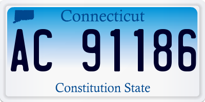 CT license plate AC91186