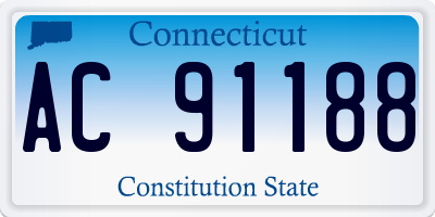 CT license plate AC91188
