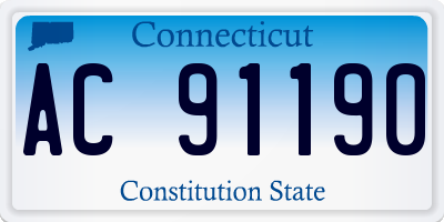 CT license plate AC91190