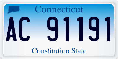 CT license plate AC91191