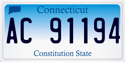 CT license plate AC91194