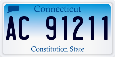 CT license plate AC91211
