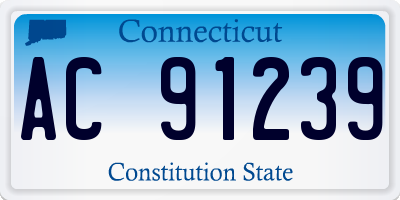 CT license plate AC91239