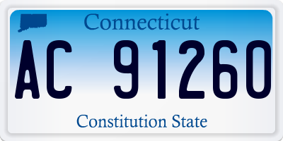 CT license plate AC91260