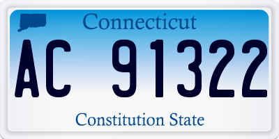 CT license plate AC91322