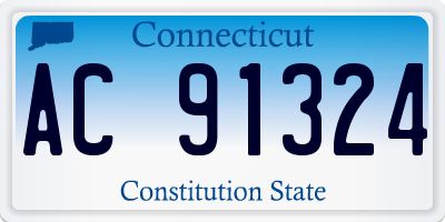 CT license plate AC91324