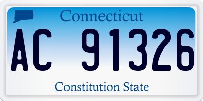 CT license plate AC91326