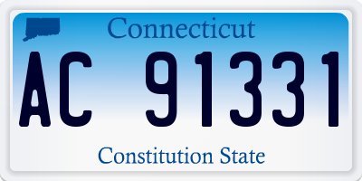 CT license plate AC91331