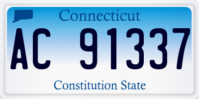 CT license plate AC91337
