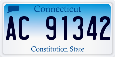 CT license plate AC91342