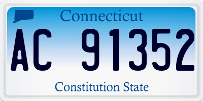 CT license plate AC91352