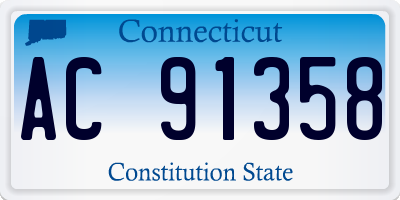 CT license plate AC91358