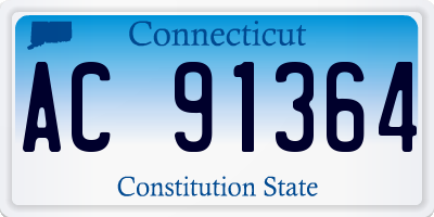 CT license plate AC91364