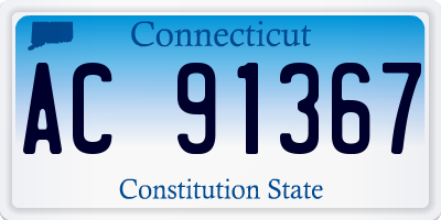 CT license plate AC91367