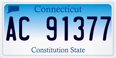 CT license plate AC91377