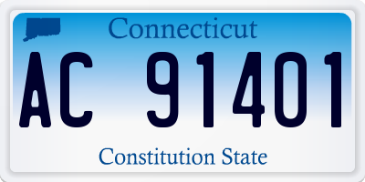 CT license plate AC91401