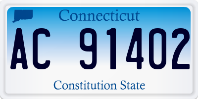 CT license plate AC91402